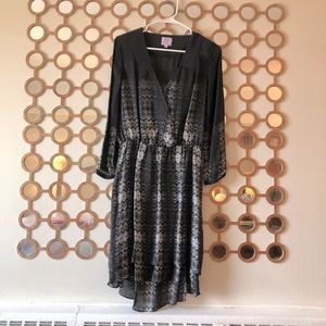 Parker high low dress with 3/4 sleeves